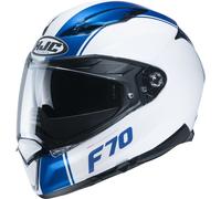 HJC F70 Mago Casque, Blanc/bleu, Taille XS (53/54)