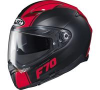 HJC F70 Mago Casque (Noir/Rouge,XXL (63/64))