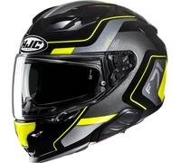 HJC F71 Arcan Casque, noir-gris-jaune, taille 2XL pour homme