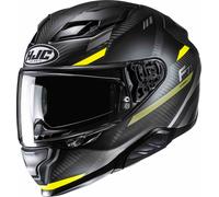 HJC F71 Carbon Esira Casque, noir/jaune, Taille L (58/59)
