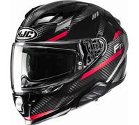 HJC F71 Carbon Esira Casque, noir-rouge, taille S pour homme