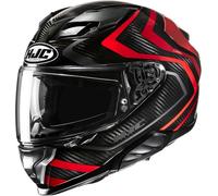 HJC F71 Carbon Nevio Casque, noir/rouge, Taille M (57/58)