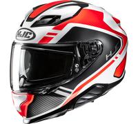 HJC F71 Tozz Casque, Blanc/Noir/Orange, Taille M (57/58)