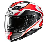 HJC F71 Tozz Casque, Blanc/Noir/Orange, Taille XL (60/61)