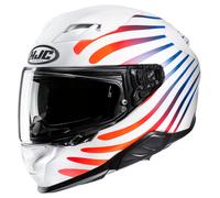 HJC F71 Zen MC21SF Casque Intégral Mat/Blanc/Bleu/Rouge S unisex
