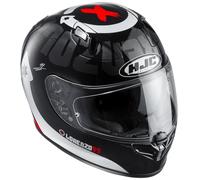 HJC FG-ST Lorenzo Devil 99 Casque, noir-blanc-rouge, taille 2XL pour homme