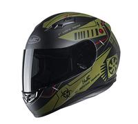 HJC Helmets CS15 TAREX Casque de Moto Hommes, Noir Vert, XXL