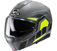 HJC i100 Beis Casque, Gris/vert, Taille S (55/56)