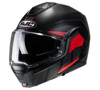 HJC i100 Beis MC1SF Casque Modulable Mat/Noir/Rouge L noir L