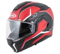 Casque modulable HJC i100 LORIX rouge-noir MC1SF XXL