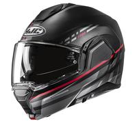 HJC i100 Sysma MC1SF Casque Modulable Mat/Noir/Rouge 2XL unisex