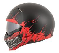 HJC i20 Scraw Casque jet, noir-rouge, taille S pour homme