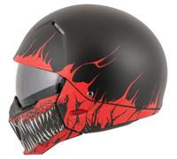 HJC I20 Scraw MC1SF Casque Jet Mat/Noir/Rouge XS unisex