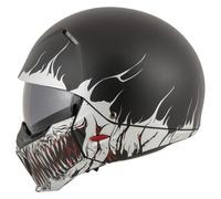 HJC I20 Scraw MC5SF Casque Jet Mat/Noir/Blanc M noir M