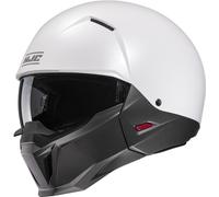 HJC i20 Solid Casque à réaction, blanc, taille L pour homme