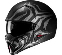 HJC i20 Thorn Casque jet, Noir/Argent, Taille S (55/56)