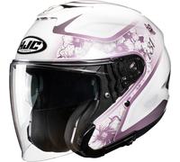 HJC i31 Iona Casque jet, Blanc/Violet, Taille S (55/56)
