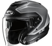 HJC i31 Tevis Casque jet, Gris/Noir, Taille XL (60/61)