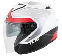 HJC i31 Tevis MC1SF casque jet Mat/Blanc/Noir/Rouge S unisex