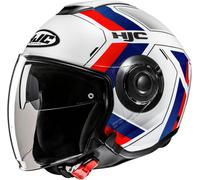 HJC i40N Velu Casque jet, Blanc/Rouge/Bleu, Taille XL (60/61)