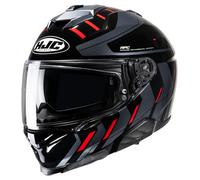 HJC Casque moto intégral i71 SIMO MC1 noir-rouge Taille L pour homme
