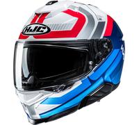 HJC i71 Viz Casque, Blanc/Bleu/Rouge, Taille L (58/59)
