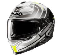 HJC i71 Vizen MC3H Casque Intégral Gris/Jaune néon M unisex