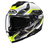 HJC i71 Zest Casque, gris-blanc-jaune, taille XL pour homme