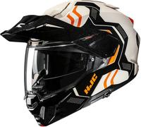 HJC i80 Velly Casque, noir-blanc-orange, taille L pour homme