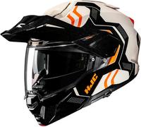 HJC i80 Velly Casque, noir-blanc-orange, taille M pour homme