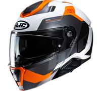 HJC i91 Carst Casque, noir-blanc-orange, taille M pour homme
