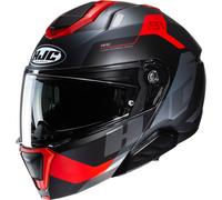 HJC i91 Carst Casque, noir-gris-rouge, taille XS 54 55 pour homme