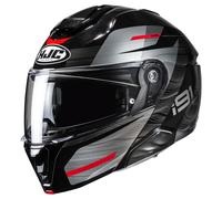 HJC i91 Dusk MC1 Casque Modulable Anthracite/Noir/Rouge 2XL unisex gris