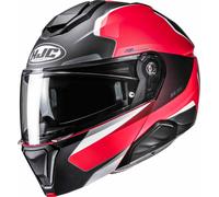 HJC i91 Felio Casque, Noir/Rouge/Blanc, Taille XS (54/55)