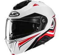 HJC i91 Tricus Casque, Blanc/Rouge/Noir, Taille XL (60/61)