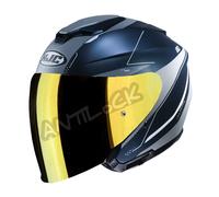 HJC JET i30 SLIGHT MC2SF AVEC VISIÈRE MIROIR OR - XS