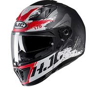 HJC NC Casque Moto Adulte Unisexe, Noir/Blanc/Rouge, M