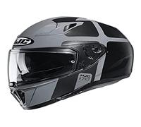 HJC NC Casque Moto Hommes, Noir/Gris, M