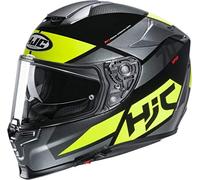 HJC NC Casque Moto Hommes, Noir/Jaune, M