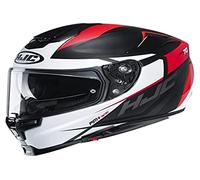 HJC NC Casque Moto Mixte, Noir/Blanc/Rouge, L