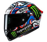 HJC RPHA1 V2 Carbone Quart. Le Mans 3 MC21 Casque Intégral Blanc/Vert/Bleu XS unisex