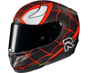HJC RPHA 11 Miles Morales Marvel Casque, Noir/Blanc/Rouge, Taille L (58/59)