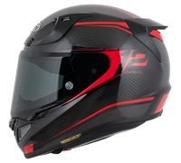 HJC RPHA 12 Carbone Keres MC1 Carbone/Rouge XS noir XS
