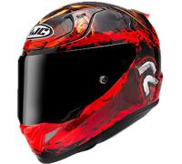 HJC RPHA 12 Diablo Blizzard Casque, noir-rouge, taille M pour femmes