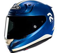 HJC RPHA 12 Enoth Casque, blanc-turquoise-bleu, taille S pour homme
