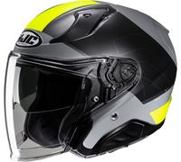 HJC RPHA 31 Chelet Casque jet, noir-gris-jaune, taille L pour homme