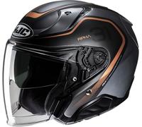 HJC RPHA 31 Kouv Casque jet, Noir/Gris/Orange, Taille M (57/58)
