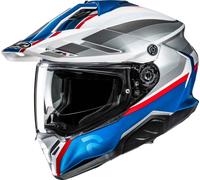 HJC RPHA 60 Arbre Casque d’enduro, Gris/Bleu/Rouge, Taille M (57/58)