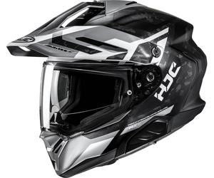 HJC RPHA 60 Dakar Casque d’enduro, argent/noir/blanc, Taille XL (60/61)