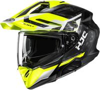 HJC RPHA 60 Dakar Casque d’enduro, noir-blanc-jaune, taille 2XL pour homme